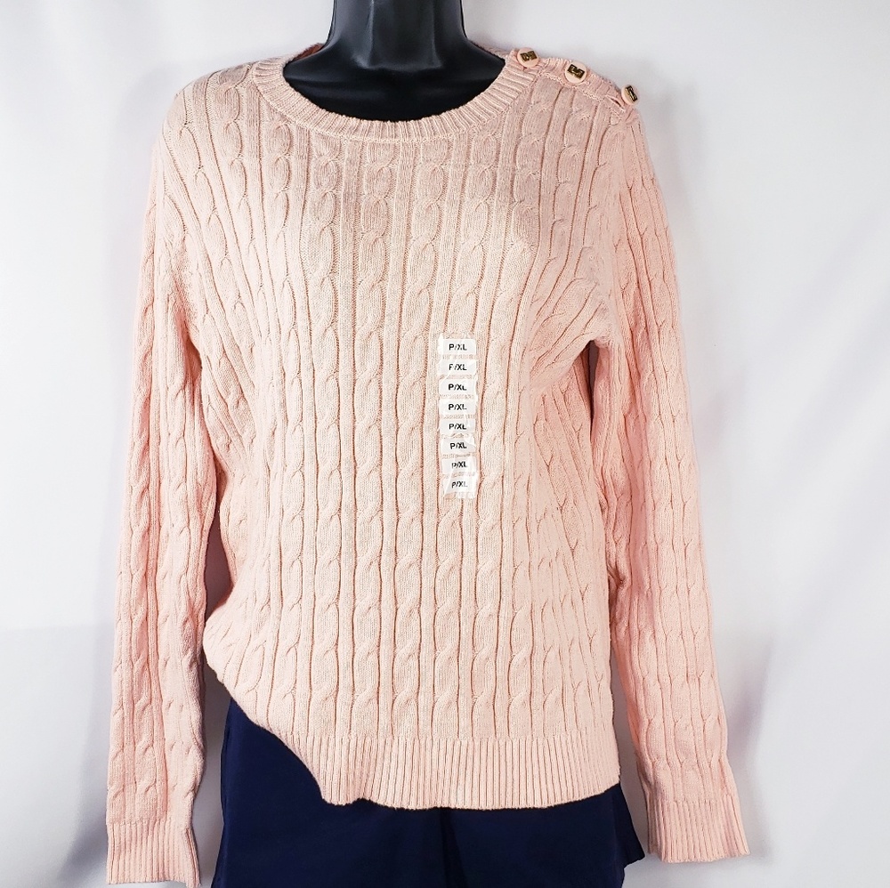 Charter Club Womens Knit top Whipped Berry